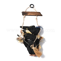 Decorazioni da appendere in stoffa per streghe volanti di halloween&nbsp;HJEW-K039-01B