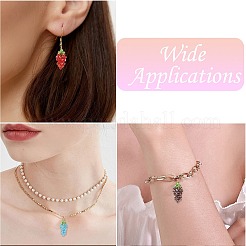 5 шт. подвески в виде винограда из медной проволоки и стеклянных бусин ручной работы двух цветов&nbsp;PALLOY-CJ00102