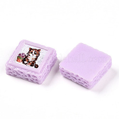 Undurchsichtige Decoden-Cabochons aus Harz&nbsp;RESI-N039-130D