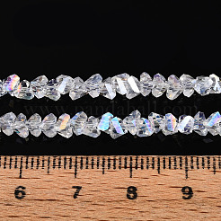 Гальванизируйте прозрачное стекло бисер нитей&nbsp;GLAA-N021-4mm-11