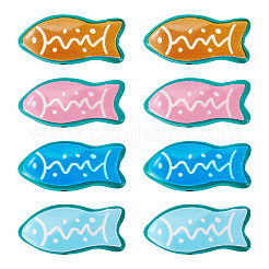 16 Stück 4 Farben Fisch Spray bemalt Legierung Emaille Perlen&nbsp;FIND-TA0010-36