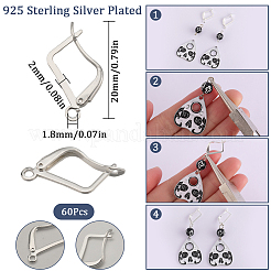 60 шт. латунные пончики KK-SC0004-58S