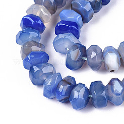 Природный агат бисер нитей G-N356-01A-15