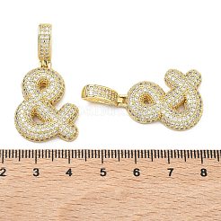Colgante micropavé cubic zirconia de latón&nbsp;KK-P345-17G-04
