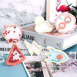 DIY цветок шейкер / зыбучие пески ювелирные силиконовые Молды DIY-I057-08