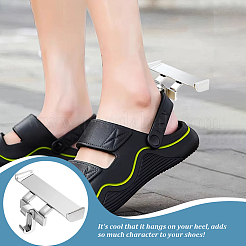 2 пара 2-х цветных пластиковых украшений для обуви FIND-GA0003-85