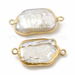 Шармы-соединители с натуральным жемчугом кеши в стиле барокко&nbsp;PEAR-P004-11KCG