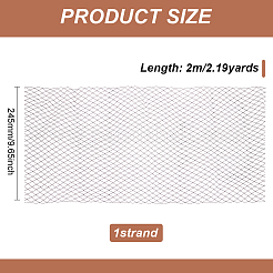 2 м ленты из декоративной сетки. SRIB-WH0011-177B