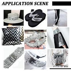 Эластичные бусины-пайетки из полиэстера 13 м.&nbsp;OCOR-WH0079-169B