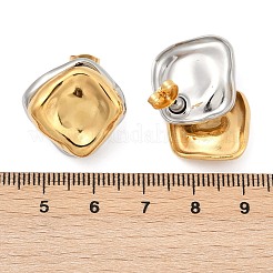 Orecchini a bottone in acciaio inossidabile 304&nbsp;EJEW-U045-04D-GP