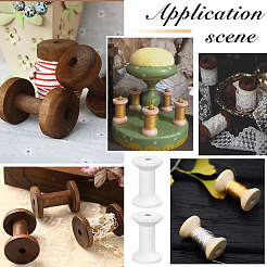 Пустые катушки из бука для проволоки&nbsp;WOOD-WH0051-05A