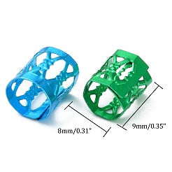 Алюминиевые дреды бусы украшение для волос X-ALUM-R003-M