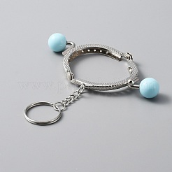 Брелок с железной ручкой для кошелька&nbsp;KEYC-WH0024-23P