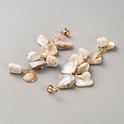 Серьги сплава EJEW-WH0519-25B