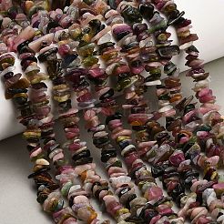 Colliers de perles de tourmaline multicolores naturelles&nbsp;LS-G-D108-A01-01