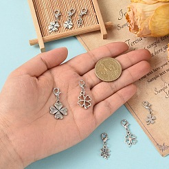 Décorations de pendentif en alliage 8pcs&nbsp;HJEW-YW00494