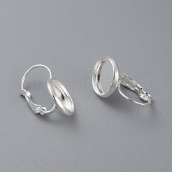 Серьги с застежкой-рычагом из нержавеющей стали 304 STAS-F191-03S-12mm