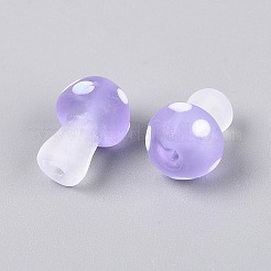 Hebras de cuentas de cristal de murano hechas a mano heladas&nbsp;LAMP-N038-08E