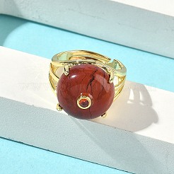 Bracciale aperto in ottone con micro pavé di zirconi cubici (colore casuale).&nbsp;RJEW-D347-02G