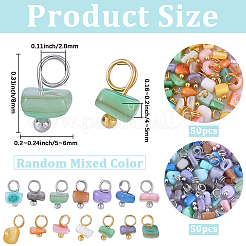100 stücke 2 arten gefärbt natürliche süßwasser shell nuggets charms&nbsp;FIND-BM0001-37