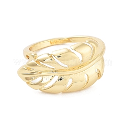 Стойка покрытие латунь открытые манжеты кольца RJEW-M168-11G