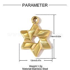 Подвески из нержавеющей стали 304&nbsp;STAS-OY010-74G