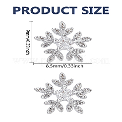 1 пара серег-гвоздиков из латуни с микропаве из прозрачных кубических цирконий для женщин&nbsp;EJEW-LP0004-88