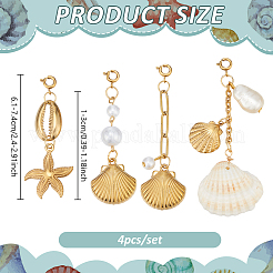 4 ciondolo decorativo in acciaio inossidabile 304&nbsp;HJEW-NB00325