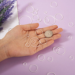 52шт 10 стильных латунных соединительных кольца&nbsp;KK-YS0001-07