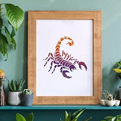 Grandi modelli di stencil per pittura da disegno riutilizzabili in plastica&nbsp;DIY-WH0202-197