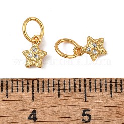 Messing micro pave klar zirkonia charme&nbsp;KK-F941-31A-G