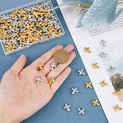 120 шт. 2 цвета бусины из сплава в тибетском стиле FIND-DC0004-45