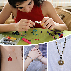 3 нити натуральных черных агатовых бусин&nbsp;G-GO0001-04