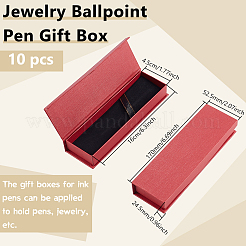 Прямоугольные картонные коробки для хранения ручек с магнитной крышкой&nbsp;LS-CON-WH0094-39