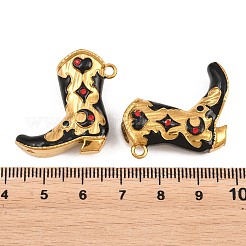 304 Edelstahl Emaille mit Strass-Anhängern&nbsp;STAS-Z202-06G-01