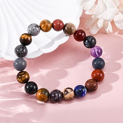 Stretch-Armbänder aus natürlichen und synthetischen Edelsteinperlen für Frauen und Männer&nbsp;BJEW-F490-01B