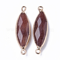 Соединители звеньев естественного белого нефрита&nbsp;G-R472-02G