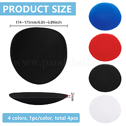 4 шт. 4-х цветная круглая основа для шляпы-чародея из ткани ЭВА для шляпного дела&nbsp;AJEW-BC0007-39