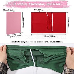 8 couverture de livre en polyester bicolore&nbsp;OFST-GL0001-07