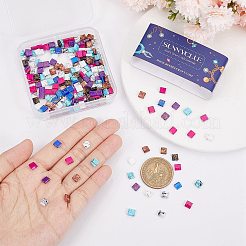 320шт 8 стеклянных бисера с 2 отверстиями SEED-SC0001-08