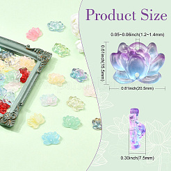 100 шт. набор стеклянных бусин для выпечки и лампворк GLAA-CJ0002-68