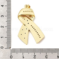 Messing micro pave klare zirkonia anhänger&nbsp;KK-H267-006G
