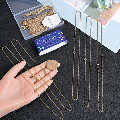 20 шт. набор из цепочек-ожерелий из нержавеющей стали 304 с вакуумным покрытием PVD&nbsp;STAS-SC0006-22G