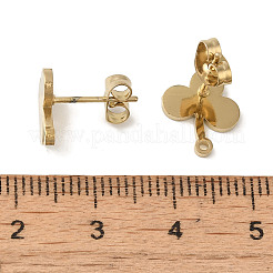 Ионное покрытие (ip) 304 нержавеющая сталь гвоздики фурнитура для сережек STAS-I206-88G