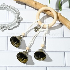 Железные колокольчики ведьм для дверной ручки для защиты HJEW-JM02224