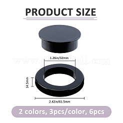 6 шт. 2 цвета ПВХ заглушка для отверстия под зонтик для патио стола и колпачки&nbsp;FIND-FH0016-74