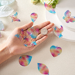 16 шт. 8 стильных филигранных подвески из нержавеющей стали 430&nbsp;STAS-BY0001-15