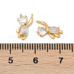 Латунные микропаве прозрачные кубические циркониевые подвески KK-XCP0001-89G