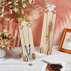2 сумка 2 стиля милые деревянные держатели для волос в форме девушки ODIS-PH0001-93