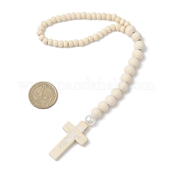 Напечатанный деревянный крест для защиты дверной ручки&nbsp;HJEW-JM02802